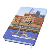 Записная книжка Dziuna Немига в клетку 15,5 x 21 см