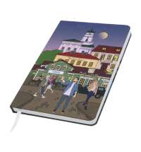 Записная книжка Dziuna Зыбицкая в клетку 10,5 x 16 см