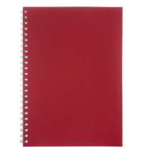 Блокнот Salvador в клетку, красный