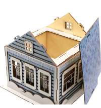 Новогодний дом - упаковка новогодняя из дерева