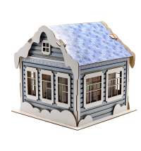 Новогодний дом - упаковка новогодняя из дерева