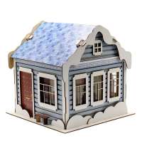 Новогодний дом - упаковка новогодняя из дерева