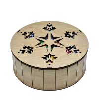 ШКАТУЛКА - упаковка новогодняя из дерева 1500г