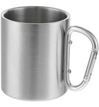 Кружка Trek, с серебристой ручкой-карабином