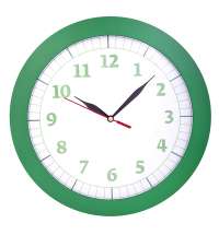 Часы настенные Vivid large, зеленые