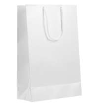 Пакет бумажный «Блеск», средний, белый