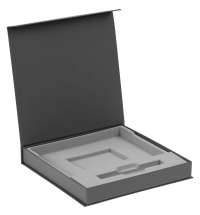 Коробка Memoria с ложементом под ежедневник и ручку, ver. 2, серая