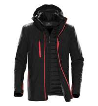 Куртка-трансформер мужская Matrix, черная с красным