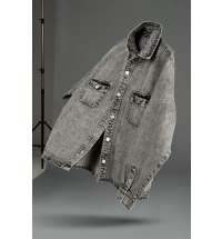 Куртка джинсовая O3, серая