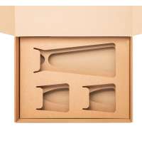 Доп. Ложемент под декантер + 2 низких стакана в среднюю универсальную коробку (арт. 21002.020)