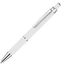 Ручка шариковая Chromos Soft Touch, белая