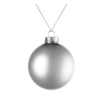 Оформительский шар Finery, 8 см, матовый серебристый