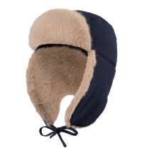 Шапка-ушанка Wasa, темно-синяя