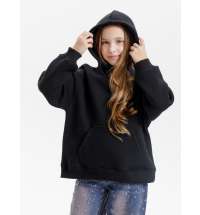 Худи детское оверсайз Junipero, черное