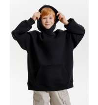 Худи детское оверсайз Junipero, черное