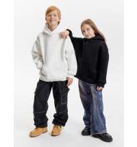 Худи детское оверсайз Junipero, черное