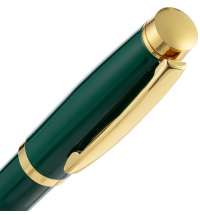 Ручка шариковая Letra Gold, глянцевая, темно-зеленая
