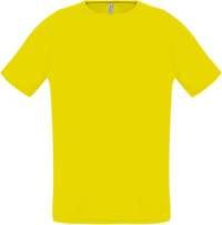 Футболка унисекс SPORTY 140, лимонно-желтая