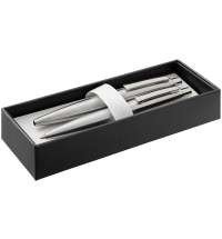 Набор из механического карандаша и ручки Poetica, серебристый