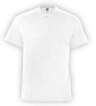 Футболка мужская с V-обр. вырезом VICTORY 150, белая