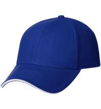 Бейсболка Spiker, ярко-синяя с белым