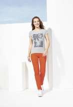 Футболка женская MIXED WOMEN голубой меланж