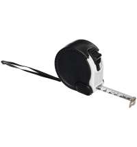 Рулетка Meter Plan, 3 м, черная с белым