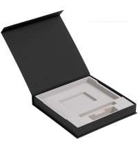 Коробка Memoria под ежедневник, аккумулятор и ручку, черная