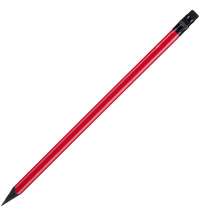 Карандаш простой Triangle Black с ластиком, красный