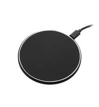 Беспроводное зарядное устройство с подсветкой 15W Auris, черное