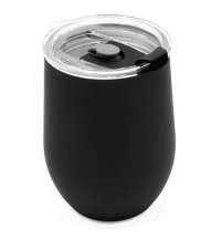 Термокружка с двойной стенкой SOFTO To Go софт-тач, черная