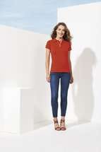 Рубашка поло женская PORTLAND WOMEN 200 черная