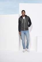 Толстовка на молнии SILVER 280 темно-синяя с красным