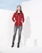 Толстовка на молнии SILVER 280 темно-синяя с красным