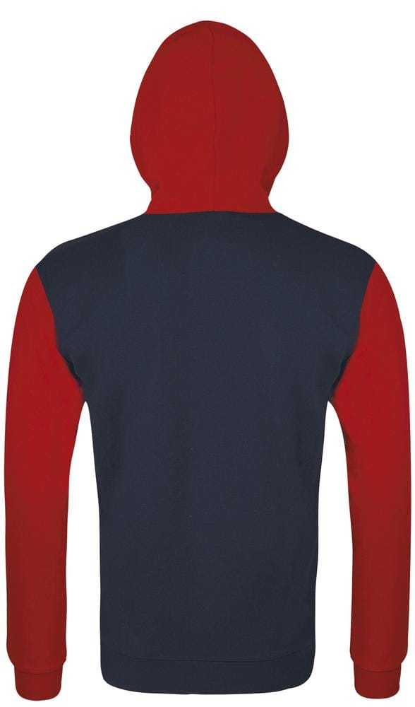 Толстовка на молнии SILVER 280 темно-синяя с красным