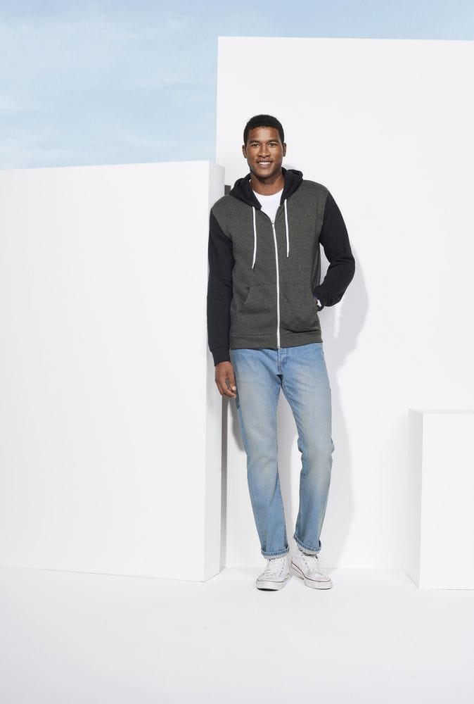 Толстовка на молнии SILVER 280 темно-синяя с красным