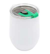 Термокружка с двойной стенкой Coffixx To Go, белая/зелёная