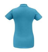 Рубашка поло женская ID.001 бирюзовая