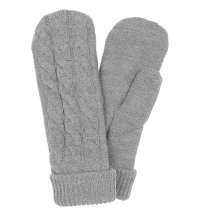 Варежки Heat Trick, светло-серый меланж