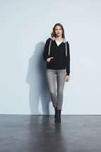 Толстовка женская SOUL WOMEN 280 темно-синяя