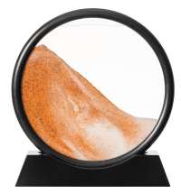 Песочная картина-антистресс Pleasantville, черная с оранжевым