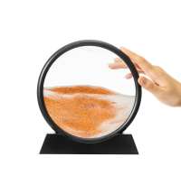 Песочная картина-антистресс Pleasantville, черная с оранжевым