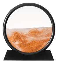 Песочная картина-антистресс Pleasantville, черная с оранжевым