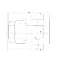 Коробка для набора, самосборная, крафт