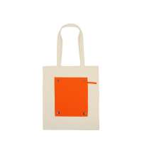 Складная хлопковая сумка для шопинга «Gross» с карманом, 180 г/м2