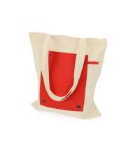 Складная хлопковая сумка для шопинга «Gross» с карманом, 180 г/м2