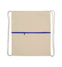 Рюкзак-мешок «Lark» хлопковый с цветной молнией