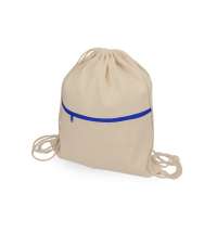 Рюкзак-мешок «Lark» хлопковый с цветной молнией