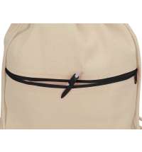 Рюкзак-мешок «Lark» хлопковый с цветной молнией