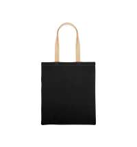 Сумка для шопинга «Twin» двухцветная из хлопка, 180 г/м2